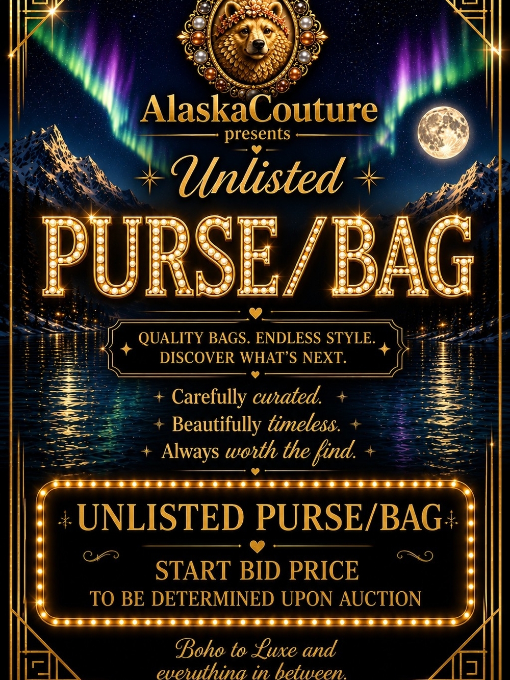 AlaskaCouture 🔥Unlisted Purse/Bag🔥